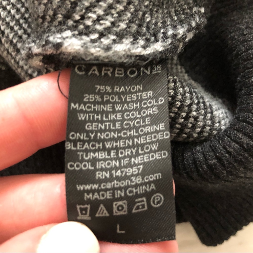 CARBON38 CAMO SWEATER Size Large Trendy Stylish Effortless Comfy Modern - Picture 8 of 11